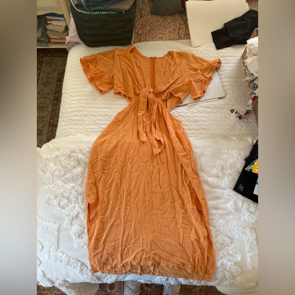 Linen Midi Dress